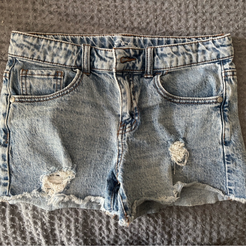art class Distressed Denim Shorts - Blue